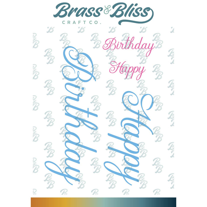 35051 Happy Birthday Large/Small - 3x4 Stamp Set