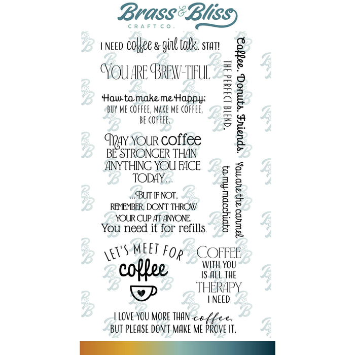 36036 Let's Meet for Coffee - 4x8 Stamp Set