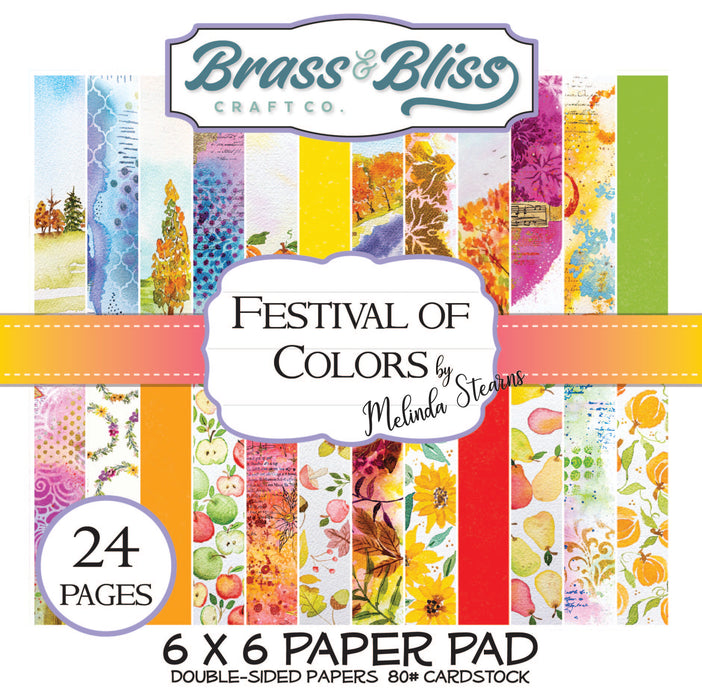 2102 Festival of Colors- 6x6 Paper Pad by Melinda Stearns