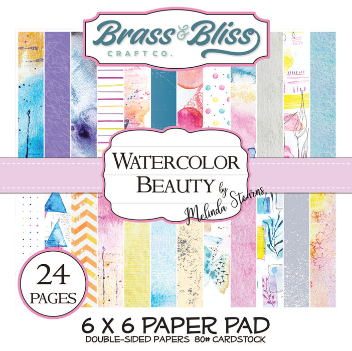 2019 Watercolor Beauty- 6x6 Paper Pad by Melinda Stearns