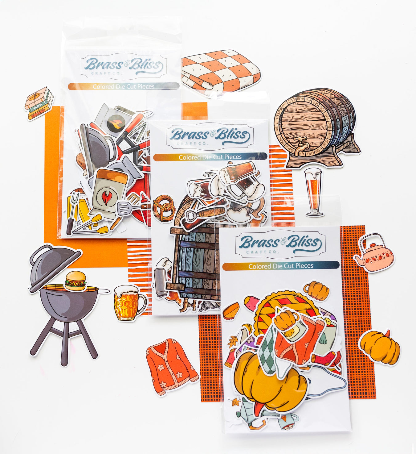 Colored Die Cut Pieces