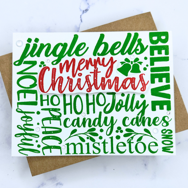 37038 Christmas Background Mash Up - 5x8 Stamp Set