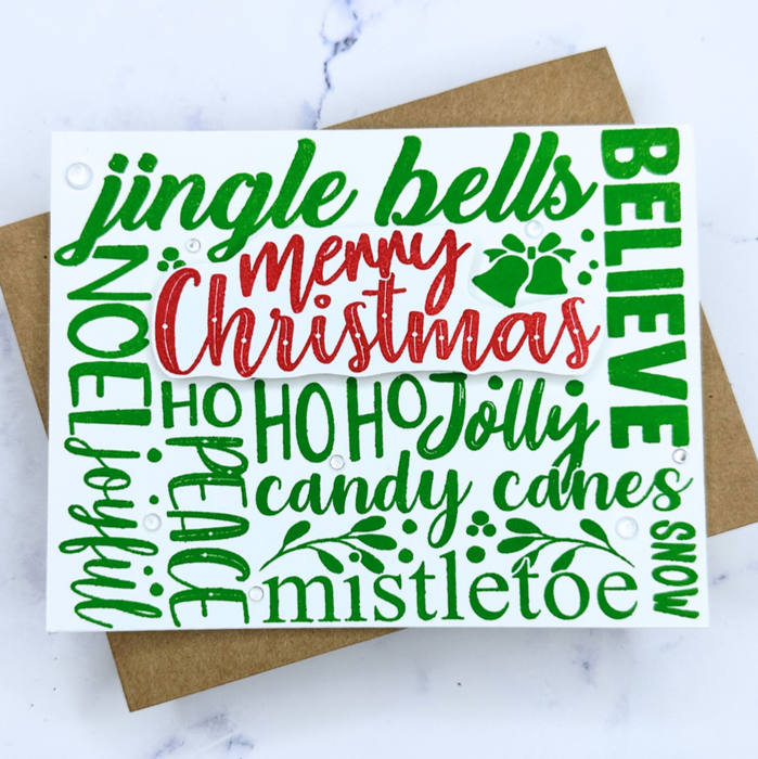 37038 Christmas Background Mash Up - 5x8 Stamp Set