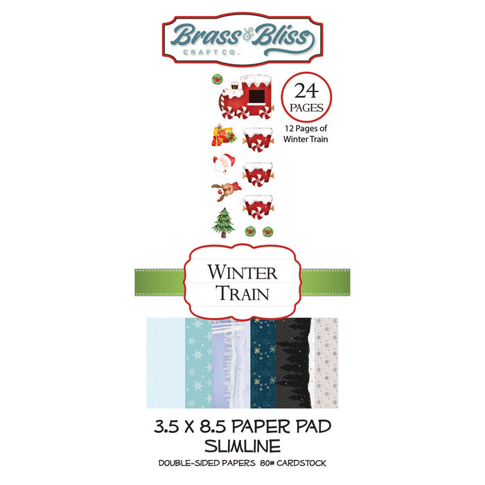2010 Winter Train Slimline Paper Pad