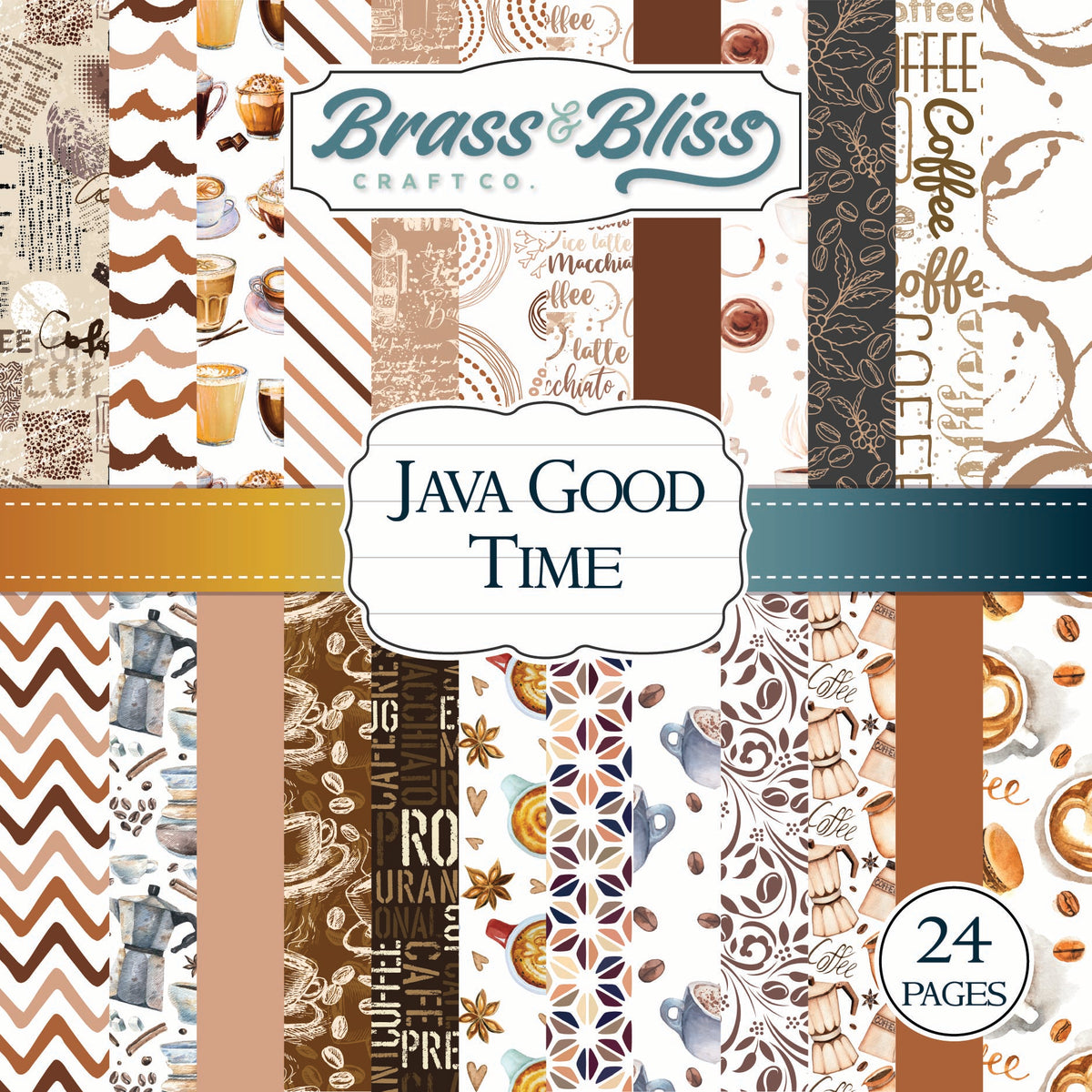 2020 Java Good Time- 6x6 Paper Pad — Brass & Bliss Craft Co.