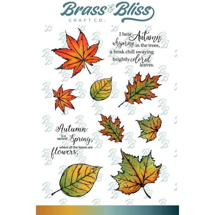 3019 Fall Leaves - 4x6 Stamp Set