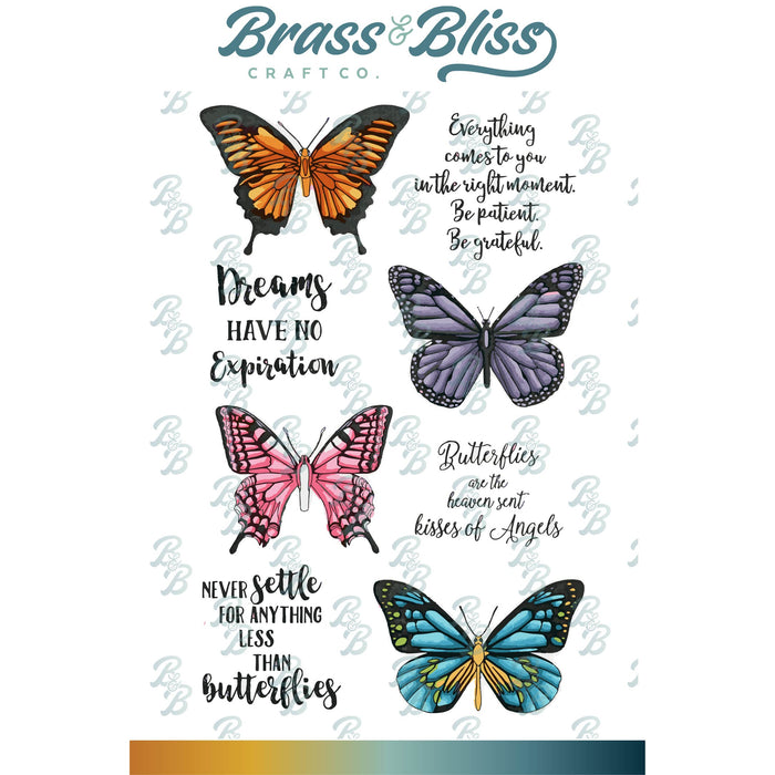 3020 Butterflies Are Free - 4x6 Stamp Set