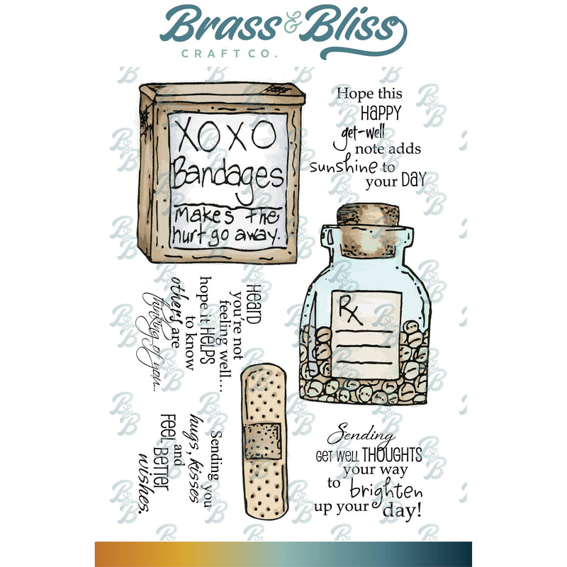 3030 Get Well - 4x6 Stamp Set