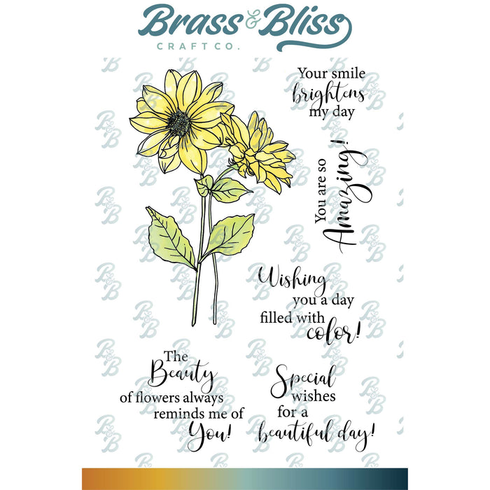 RN 3342 Sunflower Beauty - 4x6 Stamp Set