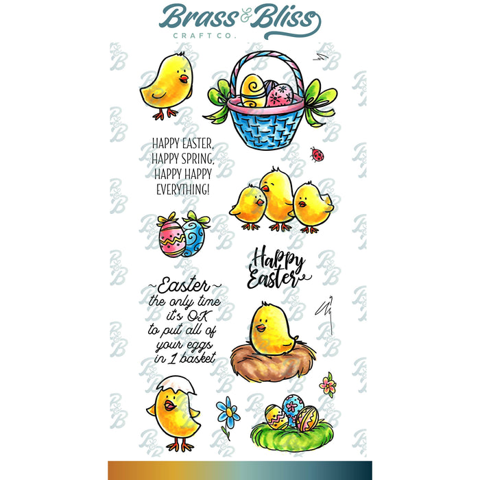 3403 Chicks and Eggs - 4x8 Stamp Set