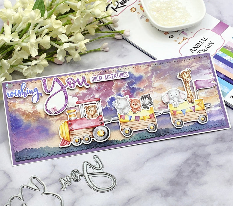 2014 Animal Train Slimline Paper Pad