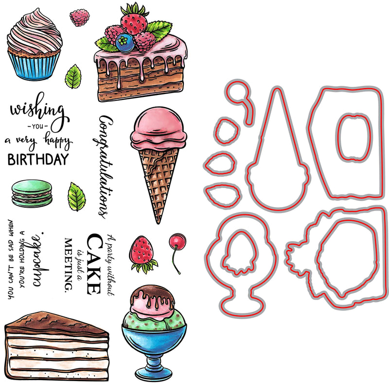RN 3413 Dessert - 4x8 Stamp and Die Bundle