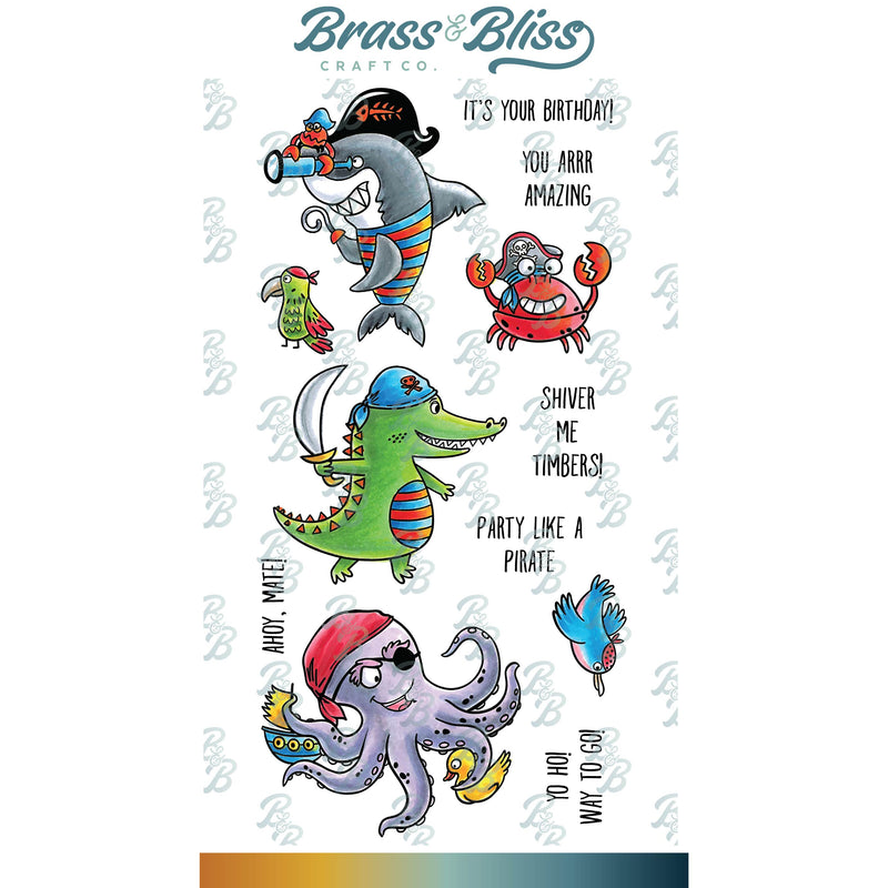 RN 3414 Pirates Under the High Seas - 4x8 Stamp Set