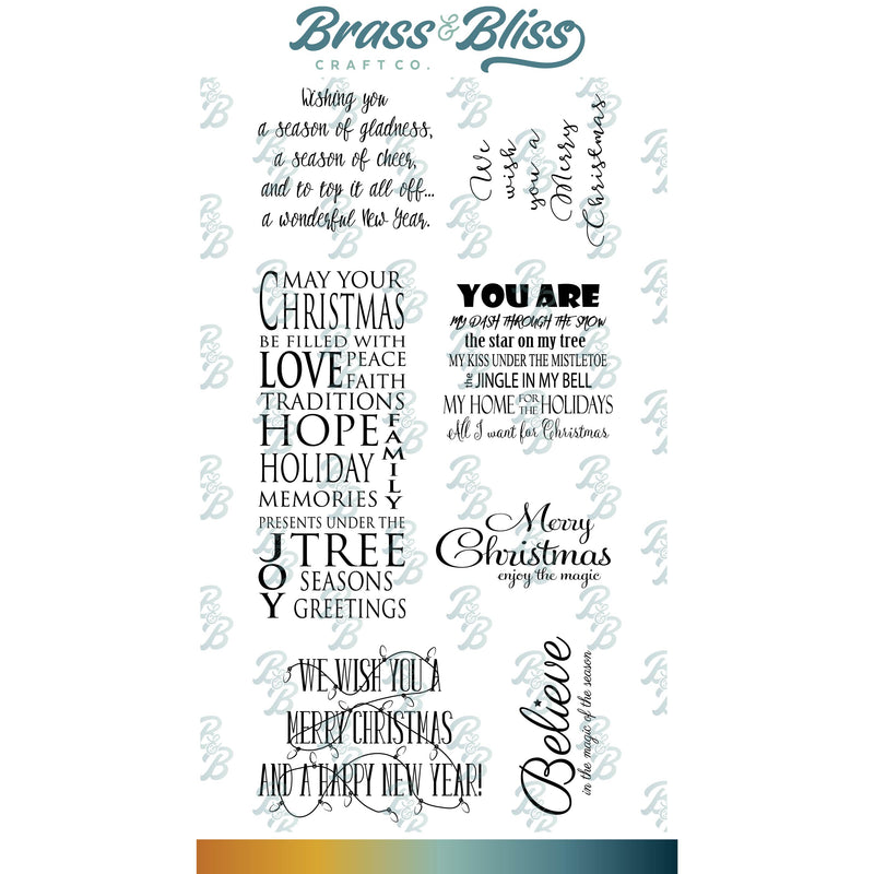 3424 Christmas Cheer - 4x8 Stamp Set