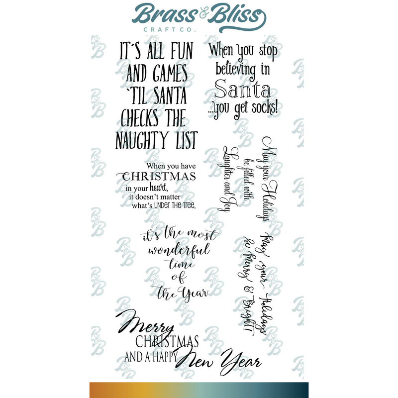 3425 Christmas Smiles - 4x8 Stamp Set