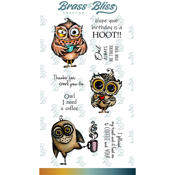 3441 Have a Hoot - 4x8 Stamp Set