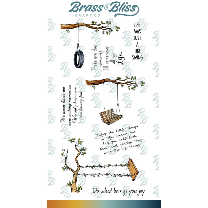 3442 Tree swings - 4x8 Stamp Set