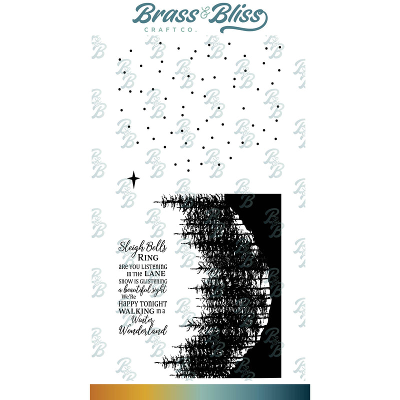 3464 Winters Night - 4x8 Stamp Set