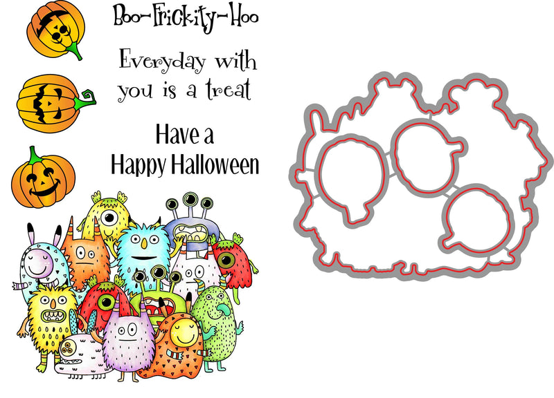 RN 3486-04 Monster Group Stamp and Die Bundle