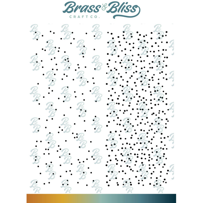 3487-01 Random Dots BG Strips - 5x6 Stamp Set