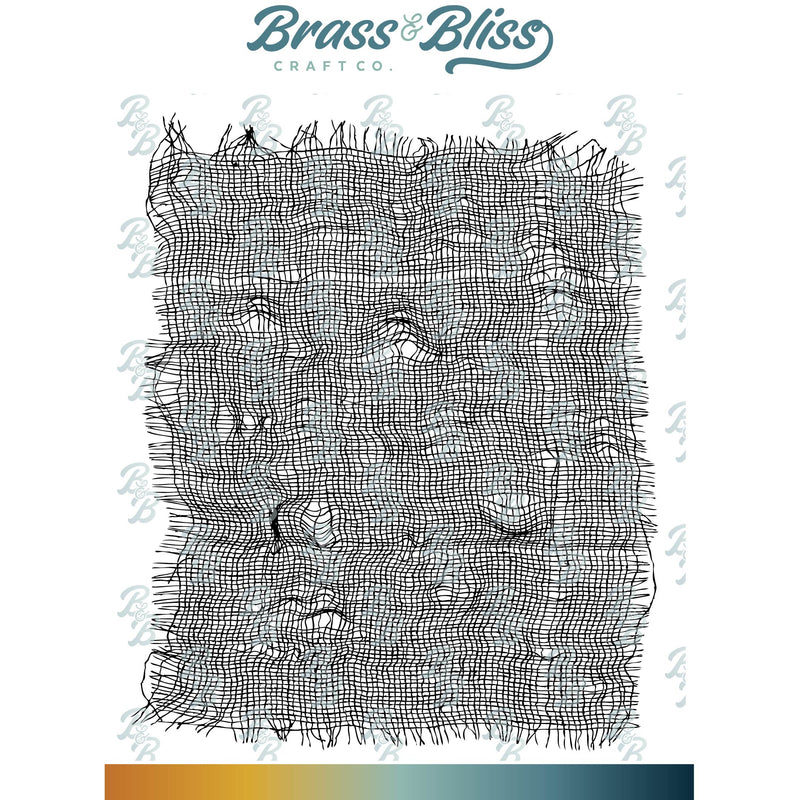 3487-07 Cheesecloth Background - 4.25x5.5 Stamp