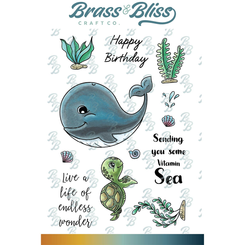 3495-05 Vitamin Sea - 4x6 Stamp Set