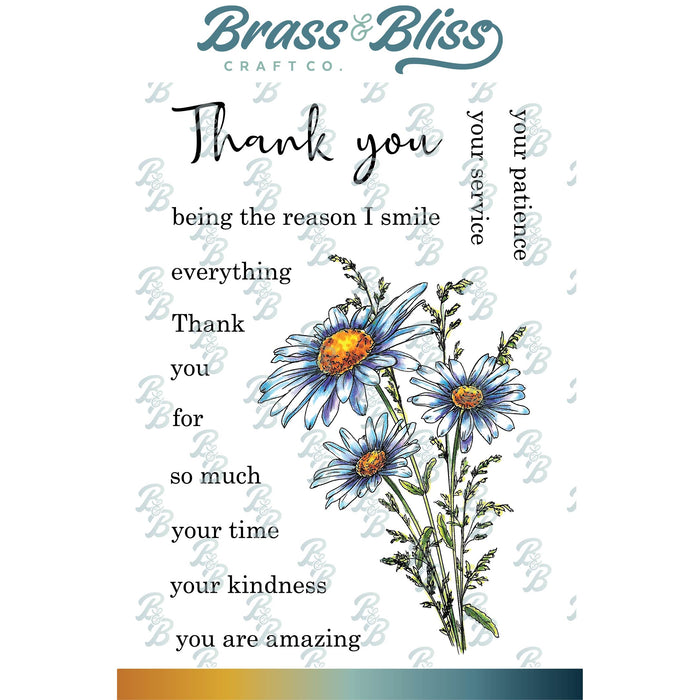 3495-12 Thank you Daisy - 4x6 Stamp Set