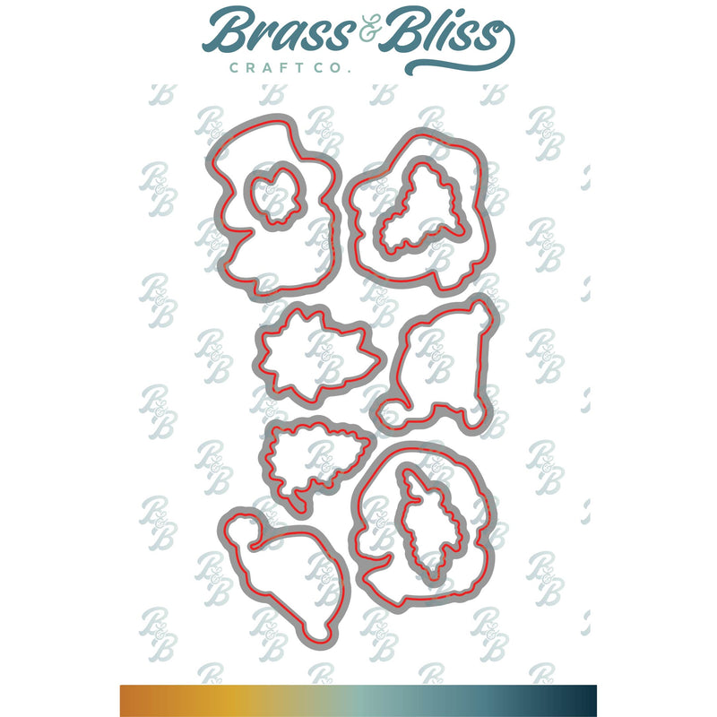 3499-05D Peek a Boo Snowmen Coordinating Die