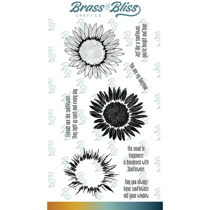 35010 Like a Sunflower Set - 4x8 Stamp Set