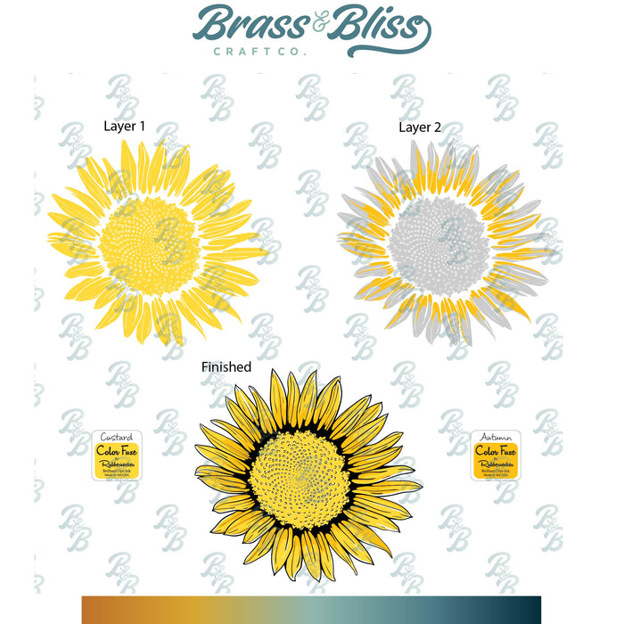 35010 Like a Sunflower Set - 4x8 Stamp Set