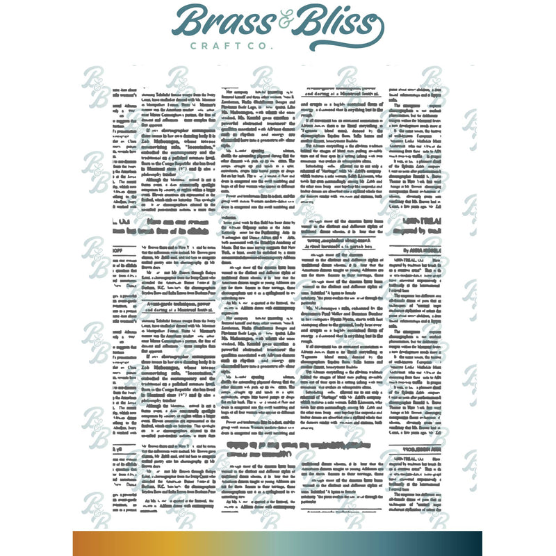 35022 News Paper Background - 4.25x5.5 Stamp Set