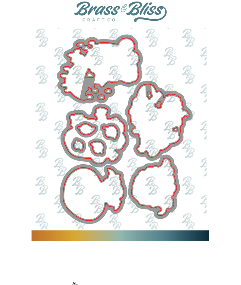 RN 35026D Autumn Gnomes Coordinating Die