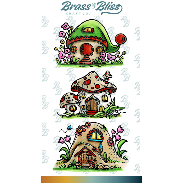 35027 Gnome Cottage - 4x8 Stamp Set