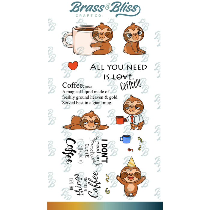 35038 All You Need is Coffee - 4x8 Stamp Set