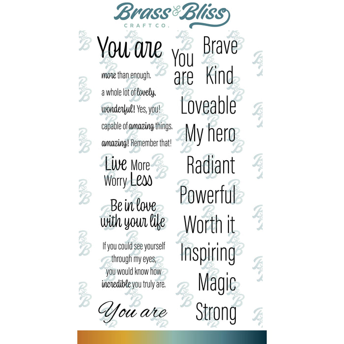 35060 You Are Inspiration - 4x8 Stamp Set