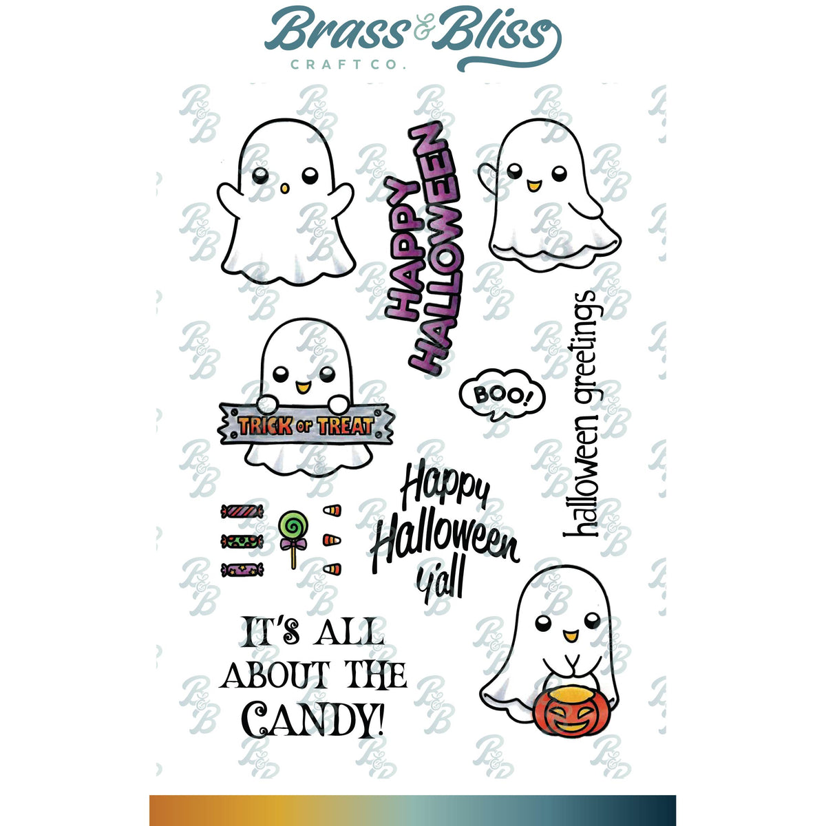 36006 Cute Ghosts - 4x6 Stamp Set — Brass & Bliss Craft Co.