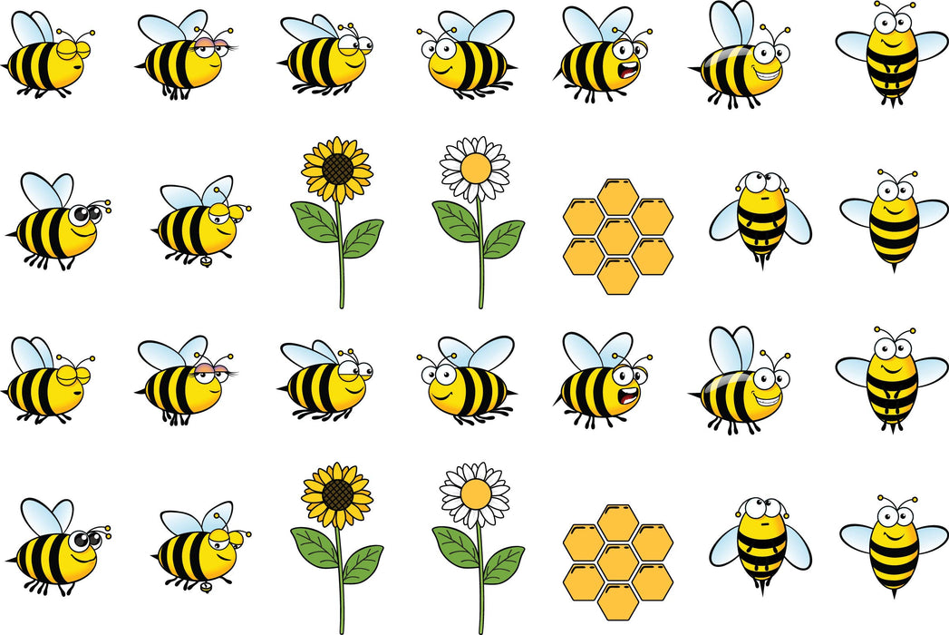 36025E Buzzy Bees - Colored Die Cut Pieces