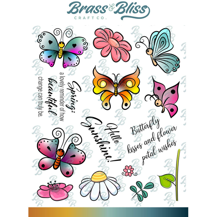 36026 Butterfly Kisses - 5x6 Stamp Set