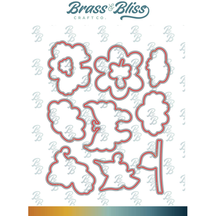 36026D Butterfly Kisses Coordinating Die