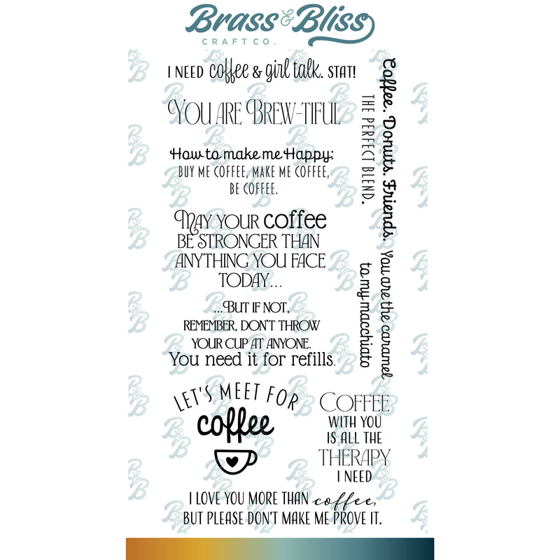 36036 Let's Meet for Coffee - 4x8 Stamp Set