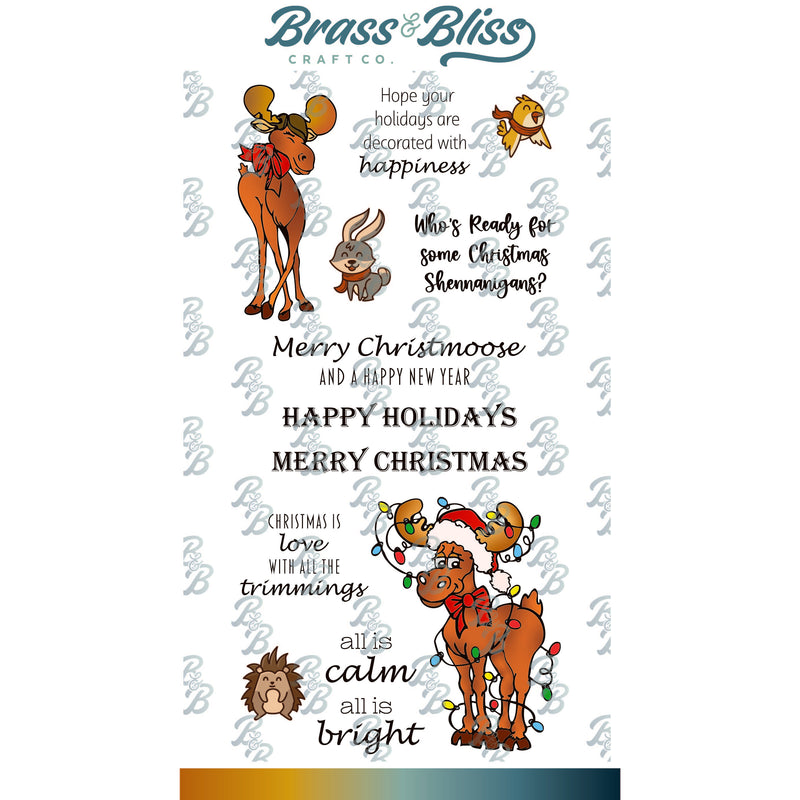 RN 36038 Tangled Moose - 4x8 Stamp Set