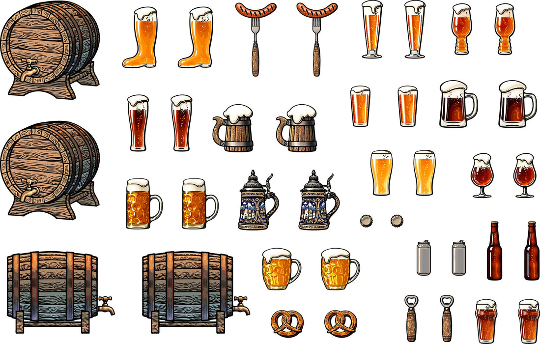 36048E Wish You Were Beer Colored Die Cut Pieces