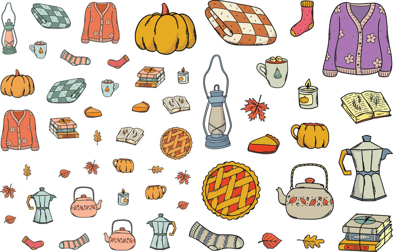 36054E Sweater Weather Colored Die Cut Pieces