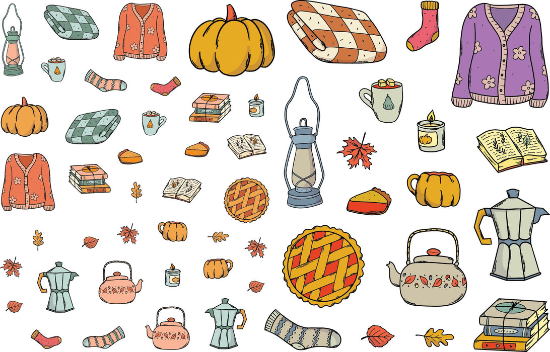 36054E Sweater Weather Colored Die Cut Pieces