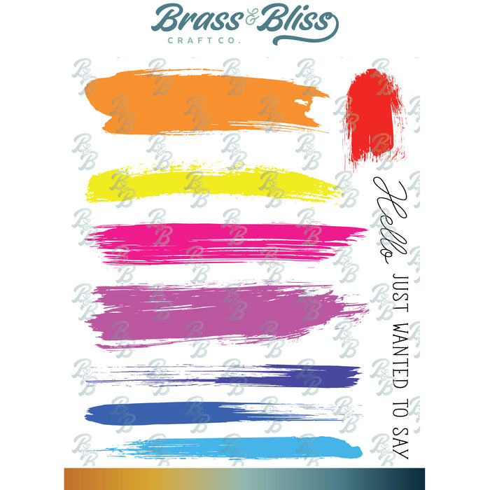 37001 Paint Strokes - 5x6 Stamp Set