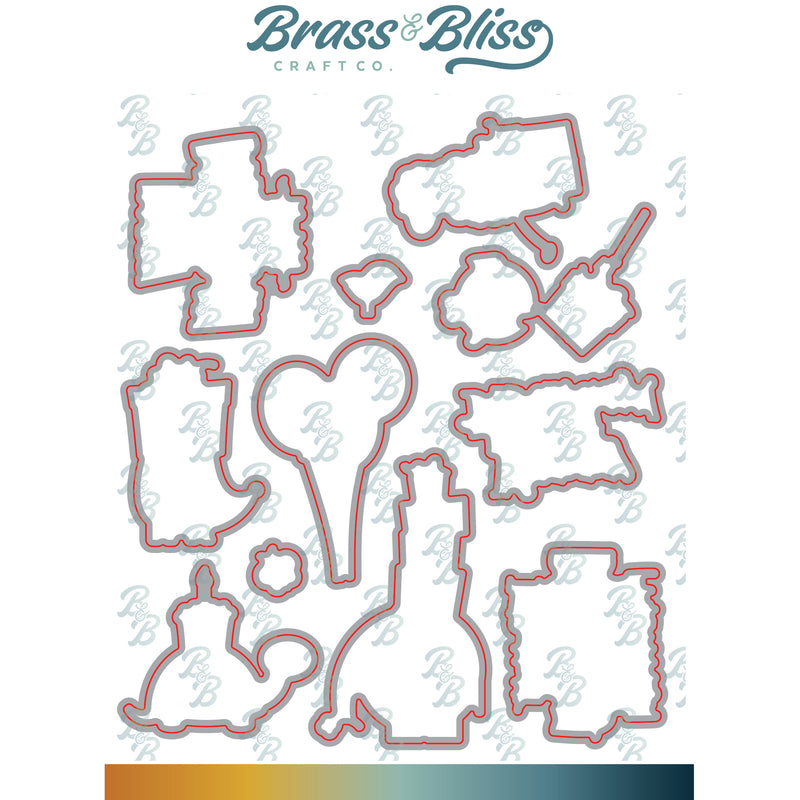 37016D Birthday Animals Coordinating Die