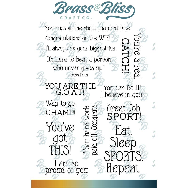 37029 Victory Vibes - 4x6 Stamp Set
