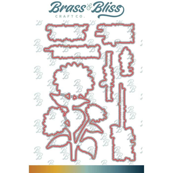 37034D Sunflower Serenade Coordinating Die