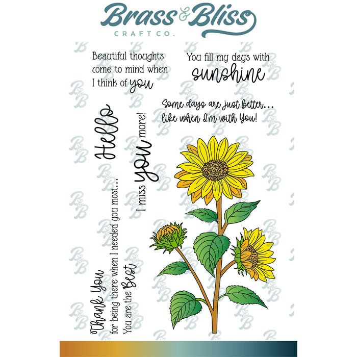 37034 Sunflower Serenade - 4x6 Stamp Set