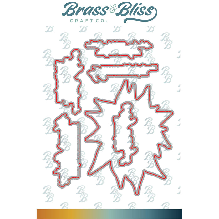 37035D Poinsettia Elegance Coordinating Die